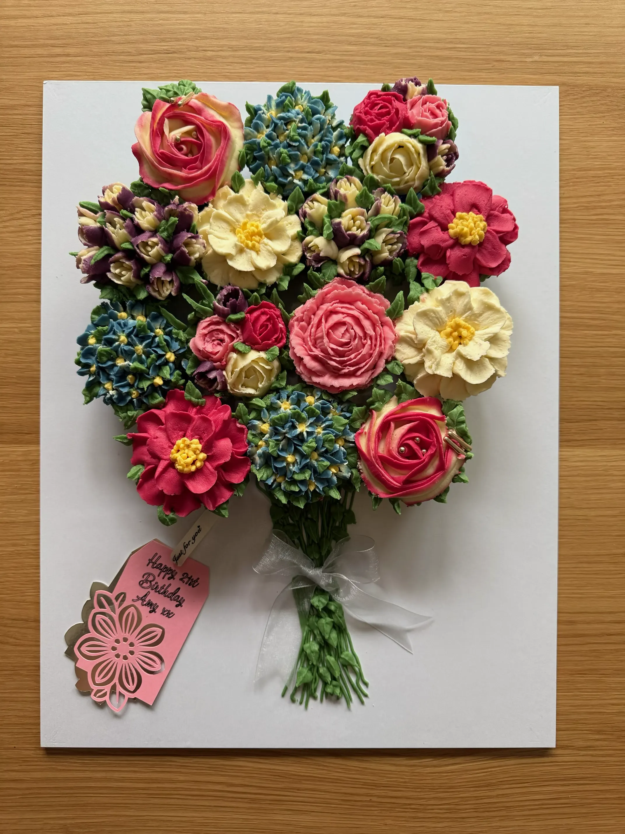 Cupcake flower bouquet
